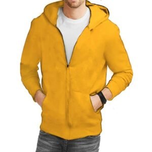هودى رجالى ميلتون قطن - اصفر, XL