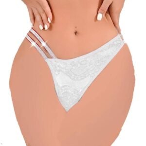 بانتى نسائى دانتيل وان سايز - ابيض, one size