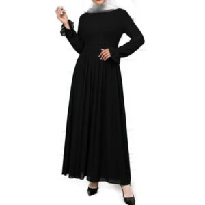 فستان شيفون ببطانة طويل