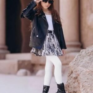 كولون بناتي دافئ ناعم عبوة من قطعتين أبيض